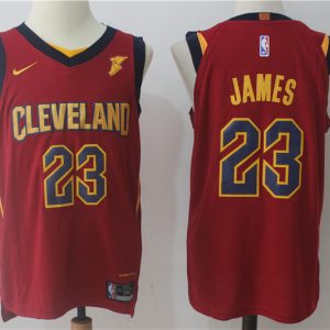 Nike NBA Cleveland Cavaliers #23 James Red Jersey