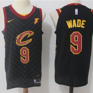 Nike NBA Cleveland Cavaliers #9 Wade Black Jersey