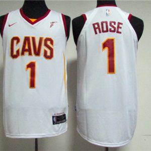 Nike NBA Cleveland Cavaliers #1 Rose White Jersey