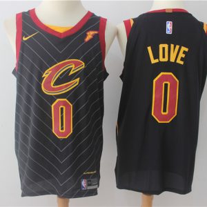 Nike NBA Cleveland Cavaliers #0 Love Black Jersey
