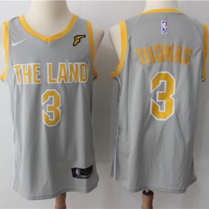Nike NBA Cleveland Cavaliers #3 Thomas Grey New Jersey