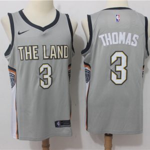Nike NBA Cleveland Cavaliers #3 Thomas Grey New Jersey