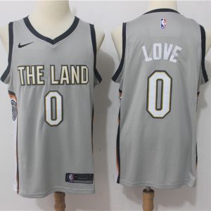 Nike NBA Cleveland Cavaliers #0 Love Grey New Jersey
