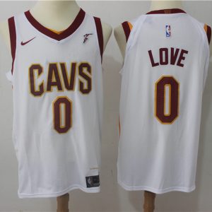 Nike NBA Cleveland Cavaliers #0 Love White Jersey