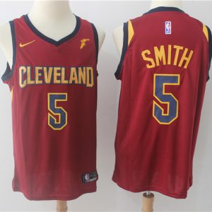 Nike NBA Cleveland Cavaliers #5 Smith Red Jersey