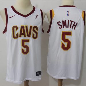 Nike NBA Cleveland Cavaliers #5 Smith White Jersey