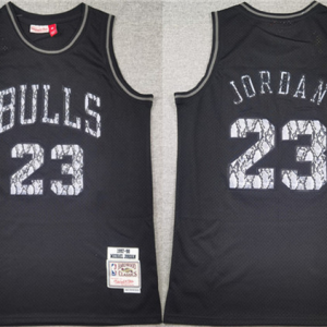 Men's Chicago Bulls #23 Michael Jordan Black 1997-98 Stitched Basketball Jersey