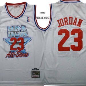 NBA Chicago Bulls #23 Jordan 1992-93 All-Star Blue Throwback Jersey