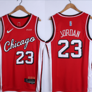 NBA Chicago Bulls #23 Jordan 75th Anniversary Diamond Red 2021 Jersey
