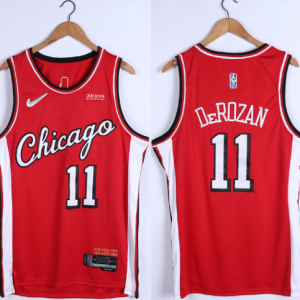 NBA Chicago Bulls #11 DeMar DeRozan 75th Anniversary Diamond Red 2021 Jersey