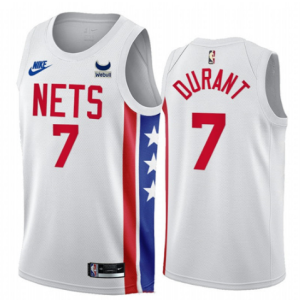 NBA Brooklyn Nets #7 Kevin Durant  2022/23 White Classic Edition Jersey