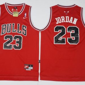 Nike NBA Chicago Bulls #23 Michael Jordan Red Stitched Jersey