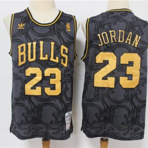 NBA Chicago Bulls #23 Michael Jordan Black Stitched Jersey