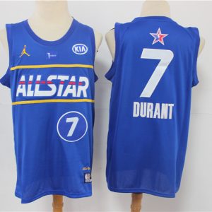 NBA Brooklyn Nets 2021 All-Star #7 Kevin Durant Blue Eastern Conference Stitched NBA Jersey