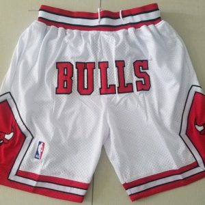 NBA Chicago Bulls White Men's Shorts