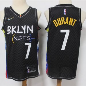 NBA Brooklyn Nets #7 Kevin Durant Black City Edition 2020-21 Honor Basquiat Jersey