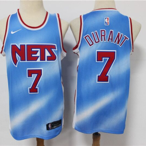 NBA Brooklyn Nets White #7 Kevin Durant 2020/21 Blue Jersey