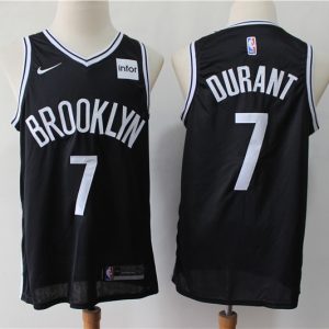 NBA Brooklyn Nets #7 Kevin Durant Black Nike Men Jersey
