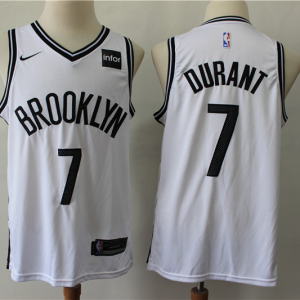 NBA Brooklyn Nets #7 Kevin Durant White Stitched Nike jersey