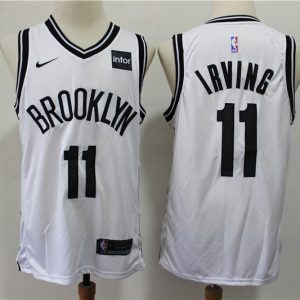 NBA Brooklyn Nets 11 Kyrie Irving White Nike Men Jersey