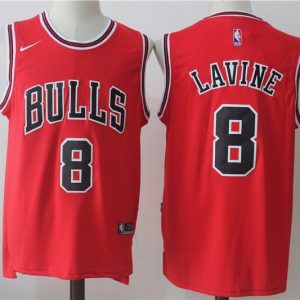 NBA Chicago Bulls #8 Lavine Red New Jersey