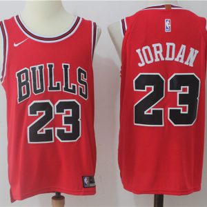 Nike NBA Chicago Bulls #23 Jordan Red Jersey