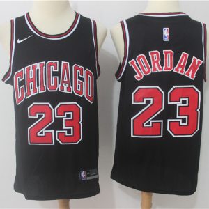 Nike NBA Chicago Bulls #23 Jordan Black Jersey
