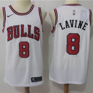 Nike NBA Chicago Bulls #8 Lavine White Jersey
