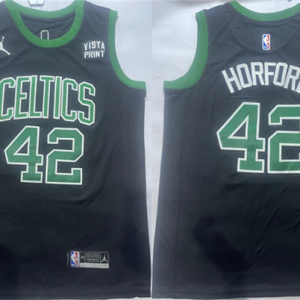 Men's Boston Celtics #42 Al Horford Black Icon Edition Stitched Basketball Jersey