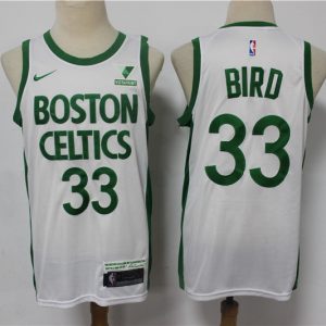 NBA Boston Celtics #33 Larry Bird White 2020-21 City Edition Swingman Jersey
