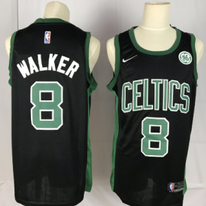 NBA Boston Celtics 8 Kemba Walker Black Nike Men Jersey
