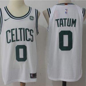 Nike NBA Boston Celtics #0 Tatum White Jersey