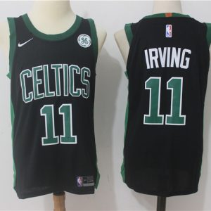 Nike NBA Boston Celtics #11 Irving Black Jersey