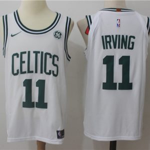 Nike NBA Boston Celtics #11 Irving White Jersey