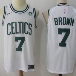 Nike NBA Boston Celtics #7 Brown White New Jersey