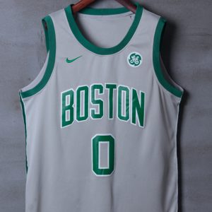 Nike NBA Boston Celtics #0 Tatum Grey CIty Jersey
