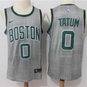 NBA Boston Celtics #0 Tatum Grey City Jersey