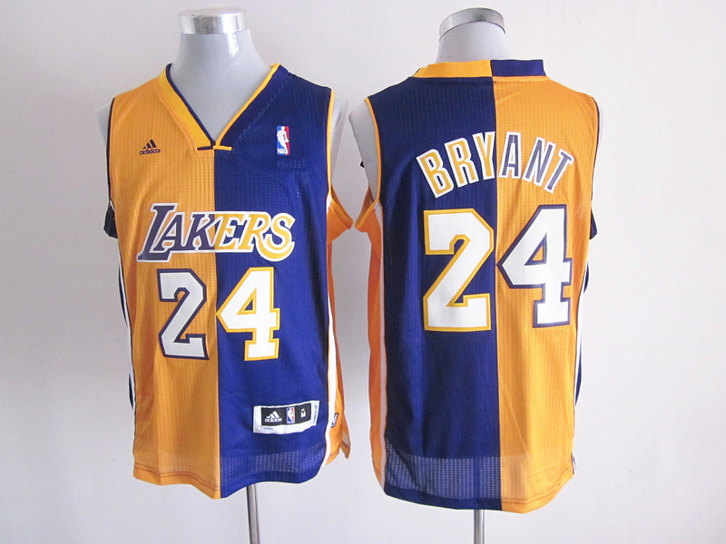 2013 NBA Adidas Lakers #24 Bryant jersey Yellow&Blue