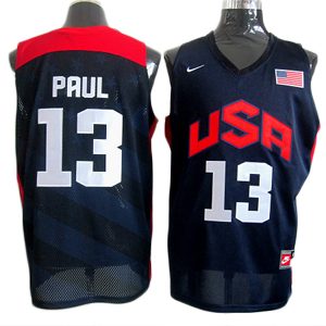 #13 Paul Blue NBA Oklahoma City Thunder USA Jersey