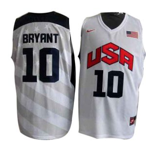 Bryant Jersey White #10 NBA Team USA Jersey