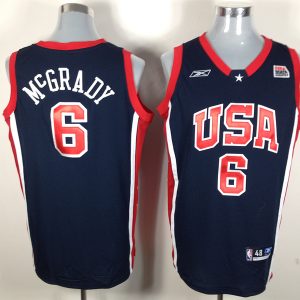 McGrady Jersey: basketball #6 NBA Team USA Jersey In Blue