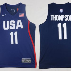 NBA USA #11 Thompson Blue Jersey