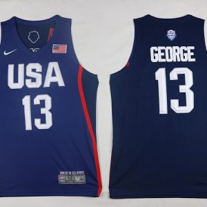 NBA USA #13 George Blue Jersey