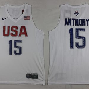 NBA USA #15 Anthony White Jersey