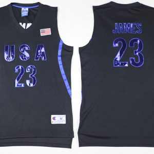 NBA USA #23 James Black Jersey