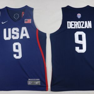 NBA USA #5 Derozan Blue Jersey