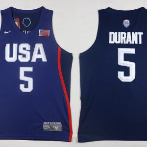 NBA USA #5 Durant Blue Jersey