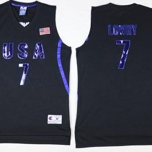 NBA USA #7 Lowry Black Jersey
