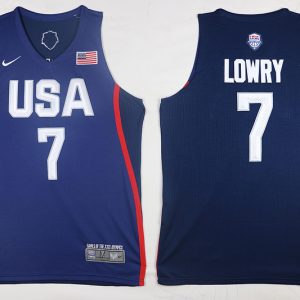 NBA USA #7 Lowry Blue Jersey
