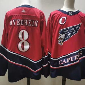 NHL Washington Capitals #8 Alexander Ovechkin 2020 New Jersey